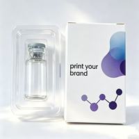 Boîte de rangement pour flacons écologiques personnalisée avec laminage mat ou brillant pour flacons de 2 ml, 3 ml, 5 ml