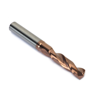 Forets en carbure solide à tige droite 45/55HRC 10x75mm, outils de perçage de précision pour l'usinage CNC de l'acier trempé