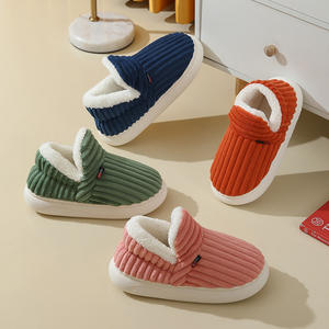 Pantofola invernale in cotone che riscalda l'alta qualità interna morbida e accogliente in tinta unita Slip on House pantofola per <span class=keywords><strong>adulti</strong></span> - Product Image 4