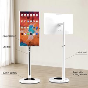 ทีวีพกพาขนาด 21 นิ้ว 22 นิ้ว 32 นิ้ว สีขาว พร้อมไฟ LED Backlit สำหรับห้องครัว ระบบ Android 14 หน้าจอสัมผัส 10 จุด ลำโพงในตัว ความละเอียด Full HD มุมมองกว้าง - Product Image 6