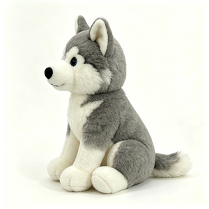 Peluche Husky mignonne 31cm-50cm, coussin en peluche doux unisexe pour enfants de 2 à 4 ans - Product Image 5