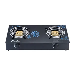 Factory Price Commercial Price Double burner cooktops Cheap glass model Gas Stove