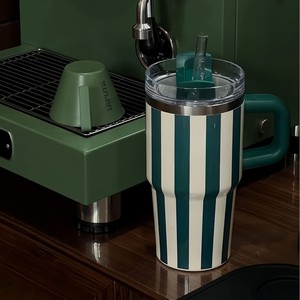 2025 Phong Cách Mới Cốc Bằng Thép Không Gỉ Với Nắp Rơm Lật Chai Nước Chân Không Cách Nhiệt Tái Sử Dụng Cốc Cà Phê Chống Rò Rỉ - Product Image 5