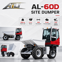 Mini-dumper agricole mécanique, chargeuse sur pneus 4x4, petit camion benne à vendre en Chine