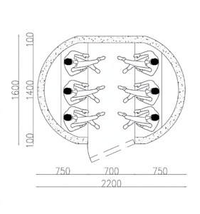 Pod de protection contre les catastrophes naturelles pour la maison, en béton haute résistance, pièce sécurisée pour la protection contre les catastrophes naturelles - Product Image 5