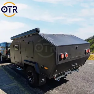 Reise anhänger Kleiner Wohnwagen Luxus-Wohnmobil 13 Ft Hybrid Teardrop Australischer Wohnmobil Windows Rv Caravan