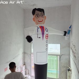 Tube gonflable personnalisé pour homme médecin pour la publicité hospitalière agitant le caractère aérien du danseur du ciel pour les promotions médicales et pharmaceutiques - Product Image 6