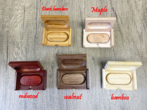 Unidad Flash USB de Madera con Forma Ovalada Elíptica, con Logotipo OEM Gratuito, Nueva Unidad Flash USB 3.0 de 64 GB - Product Image 5