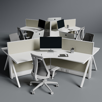 Panneau de séparation de bureau en aluminium de 60 mm, acoustique et offrant de l'intimité, pour hôpital, entrepôt, espace commercial