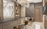 Vitrine de présentation de bijoux en acier inoxydable, personnalisée, de luxe, robuste, écologique, recyclable, étanche, avec éclairage LED