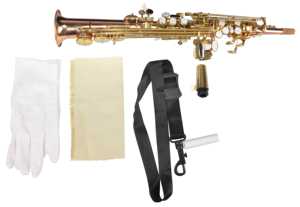 Corps en laiton rose de qualité générale BE Key <span class=keywords><strong>Sopranino</strong></span> Saxophone( SPSP-G320G-RB) - Product Image 2