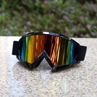 Lunettes de Moto en Gros Anti-Poussière Adultes, Lunettes de Motocross Tout-Terrain Course Surf Airsoft
