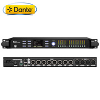 Système de sonorisation professionnel NUOXUN PA848N 4 entrées 8 sorties, processeur numérique DSP FIR Dante de haute qualité, AES métal 3,15 ms