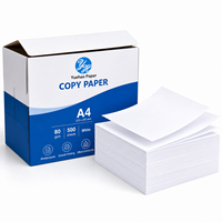 Papier d'impression, papier A4 80 g/m² 500 feuilles, papier de bureau - Blanc A4 80 g/m² 210x297 mm, 500 feuilles/rame, 8 rames/carton