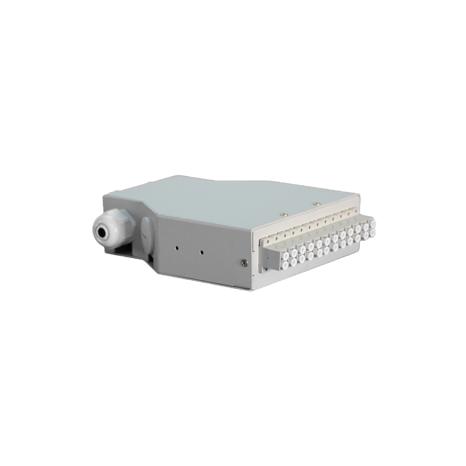 24 Port FC Multimode DIN Rail Box Beige Fiber Optic Patch Panel ...