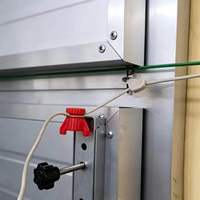 Ventilador de cortina de agua con energía eólica para gallineros o corrales de cerdos, con material nano, montaje en pared y panel de control táctil