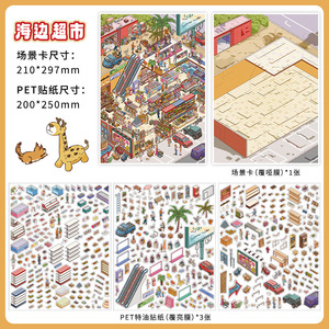 Lot <span class=keywords><strong>de</strong></span> 4 autocollants My Cabin 36.0 Small Corner 6.0+7.0, série <span class=keywords><strong>de</strong></span> produits pour scènes miniatures DIY - Product Image 6