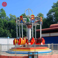 Manèges de fête foraine en plein air : Équipement d'attraction de parc à thème, Super Swing, Chaise volante, Manèges en spirale à jet pour la vente