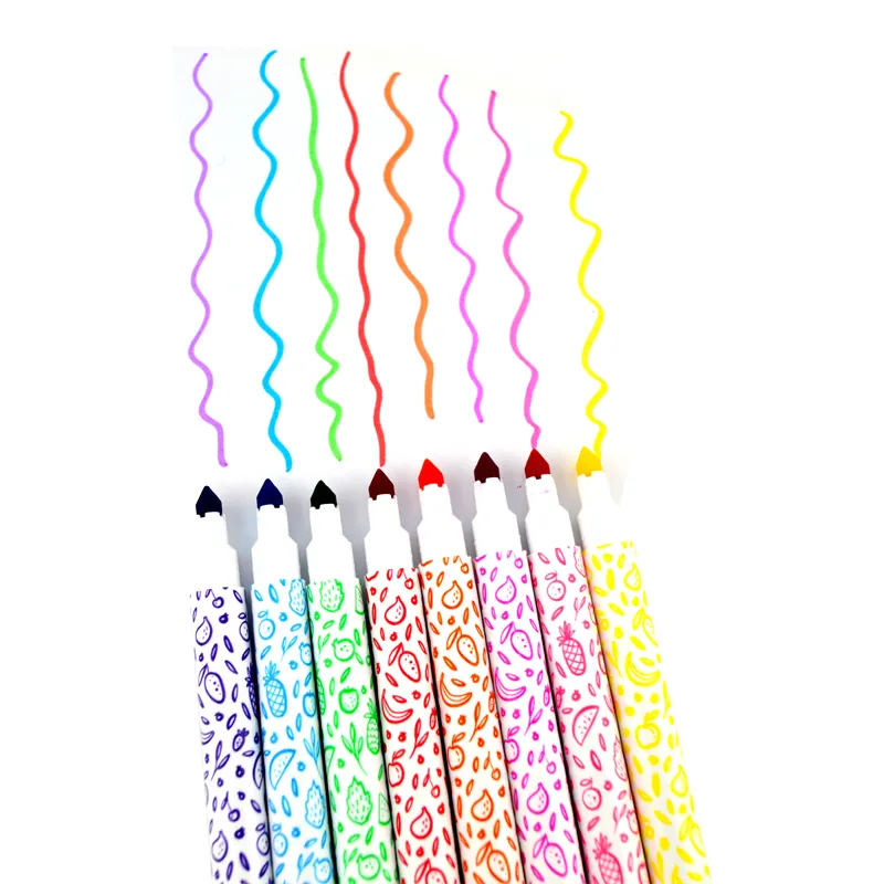 Hoge Kwaliteit China Outlet Tekenset Kunst Fruit Geurende Wasbare Dot Print Markers Wasbare Stof Marker Voor Kinderen