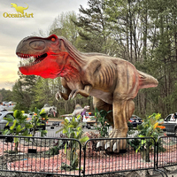 Modèle de dinosaure animatronique grandeur nature réaliste pour parc d'attractions