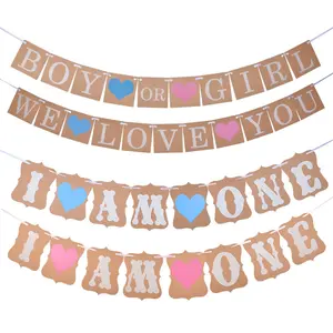 Для мальчика или девочки с буквенным принтом баннер Baby Shower Алфавит гирлянда мы любим вас баннер