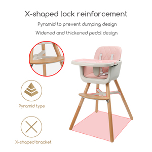 <span class=keywords><strong>Chaise</strong></span> <span class=keywords><strong>haute</strong></span> ergonomique moderne et pratique <span class=keywords><strong>en</strong></span> <span class=keywords><strong>bois</strong></span> 3 <span class=keywords><strong>en</strong></span> 1 pour bébé - Product Image 4