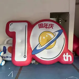 Huruf tiup raksasa kustom paling populer untuk dekorasi iklan Model balon PVC huruf tiup