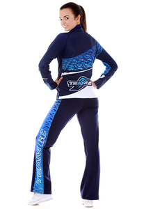 Ensemble de survêtement de pom-pom girl 100% polyester sublimé personnalisé pour filles veste d'échauffement pantalon équipe de danse <span class=keywords><strong>Majorette</strong></span> performance d'entraînement - Product Image 2