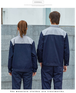 Ropa DE TRABAJO personalizada de estilo popular para hombres, serie Popular, poliéster puro, Unisex, uniforme de construcción de fábrica para exteriores, ropa de trabajo - Product Image 4