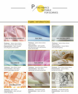하이 퀄리티 100% 실크 새틴 스카프 2024 90*90 cm 여성용 유화 실크 스카프 - Product Image 5