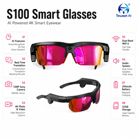 Lunettes Intelligentes avec Caméra 13MP, Enregistrement Photo/Vidéo/Audio, Wi-Fi 6 Double Bande, Chargement Magnétique, Légères, Idéales pour l'Extérieur