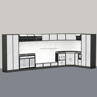 Armoire à outils personnalisable, armoire de rangement pour garage, boîte à outils en métal, module d'établi, système de rangement pour garage, poste de travail modulaire