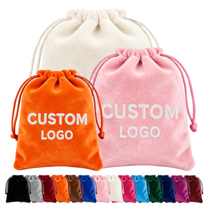 IDEA DE REGALO: Bolsa de Terciopelo Personalizada para Joyería, con Logotipo Bordado, Bolsa de Terciopelo de Lujo para Joyería, Regalo Promocional, Bolsa de Almacenamiento con Cordón - Product Image 1