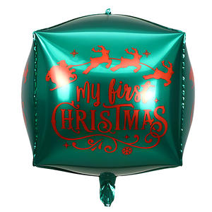 Film en aluminium 4D de 22 pouces cloche de boule de Noël transfrontalière pour ballons de fête <span class=keywords><strong>Amazon</strong></span> pour la décoration d'ambiance de festival - Product Image 5