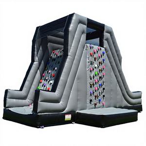 Mur d'escalade gonflable en PVC avec logo personnalisé, certification CE, parcours de défis pour événements d'entreprise (utilisation en extérieur <500 kg) - Product Image 1