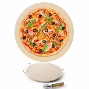 Pietra Refrattaria 500 mm Piccola Rettangolare per Pizza, Kit Completo per Forno Elettrico, Grado Alimentare, Rotonda per Friggitrice ad Aria - Product Image 1