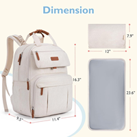 Sac à langer pour bébé RAYLON, grande capacité, imperméable, tissu Oxford 600D, tendance, sac à dos pour mamans, femmes, sac à langer, sac à main pour hommes