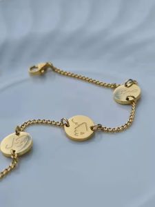 Bonheur Bracelet Pièce Charme Patience Gratitude Confiance Unisexe Bracelet Pièce <span class=keywords><strong>Arabe</strong></span> <span class=keywords><strong>Sabr</strong></span> Shukr Tawakkul Bracelet Islamique - Product Image 4