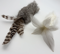 Jouet interactif pour chat avec queue en peluche amusante, accessoires d'exercice pour chaton, queue de lapin en fourrure, fournitures pour animaux de compagnie