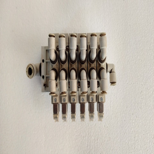 Válvula solenoide de bobina simple 1/4 de 5/2 pulgadas, 1/2/2, 6 piezas - Product Image 1