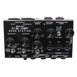 Demonfx SIM-AMP préampli de basse simulateur de cabine chargeur <span class=keywords><strong>IR</strong></span> Clean Boost DI Box pédale de processeur de son multi-effets - Product Image 2