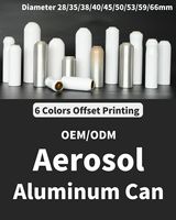 Boîtes aérosols en aluminium personnalisées OEM/ODM pour l'emballage de produits cosmétiques et de soins personnels avec logo personnalisé et impression offset