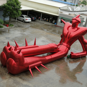 Décoration Lumineuse LED Gonflable Portable Étanche en Forme de Robot Rouge Doré pour Événements de Boutique, Thème <span class=keywords><strong>Jungle</strong></span> et Forêt - Product Image 2