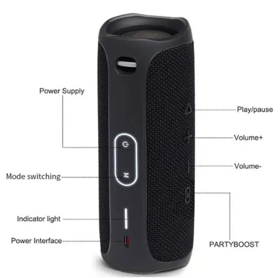 Flip 5 potente altoparlante Wireless Audio Subwoofer JB L Mini portatile Wireless impermeabile Partybox musica Boombox altoparlante BT