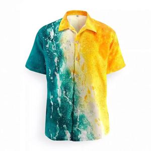 Camisas Hawaianas Casuales de Playa de Manga Corta con Estampado por Sublimación de Alta Calidad para Hombre - Product Image 3