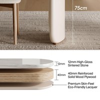 Table à manger de luxe en pierre frittée de style français, ensemble table et chaises en bois massif moderne et minimaliste pour la maison et les petits espaces