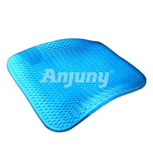 Anjuny-cojín ortopédico de espuma viscoelástica para silla de ruedas, Gel refrigerante para coxis y autobuses
