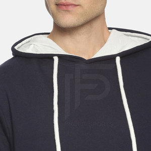Sweat à capuche en polaire pour homme de haute qualité, style tendance, broderie, manches longues, coton respirant, vente en gros ODM - Product Image 5