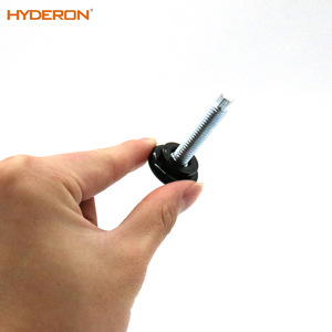 Hyderon <b>Adjustable</b> Furniture <b>Legs</b> 38-18S*1.5 Black Plastic Heavy Duty <b>Table</b> Feet - Product Image 5