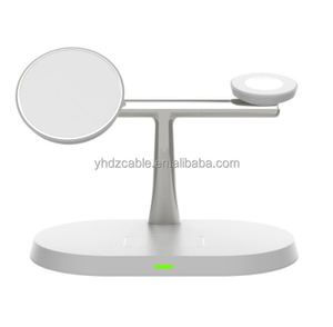 15W 3-in-1 Folding Stand Wireless Charger Type-C with Fast <b>Adapters</b> for Smartphones Smartwatches Earphones - Product Image 5